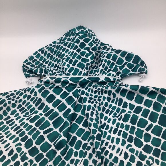 The Bubble Womens‎ Poncho Lefty Hooded Jacket Green Size Medium NWT - Picture 8 of 14